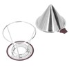 Reusable Coffee Dripper Stainless Steel Silicone Reusable Coffee Filter with