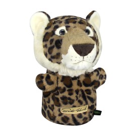 Scott Edward Leopard Golf Club Cover Fit Well for Driver Wood Golf Club, Funny Cute Animal Design Soft Functional Golf Headcover Stylish Protection for Your Clubs for Men and Women