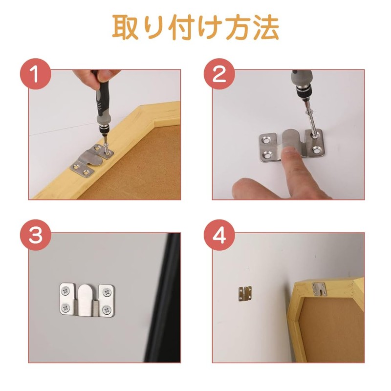Frame Hooks, Frame Hangers, 6 Pairs 12 Pieces, Picture Frame