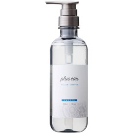 Plus eau Mellow Shampoo – White Floral & Pear Scent, Silicone-Free, 450ml Pump Bottle, Made in Japan