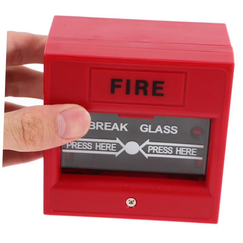 TEHAUX 2pcs Emergency Glass Break Sensor Alarm Durable Emergency Door