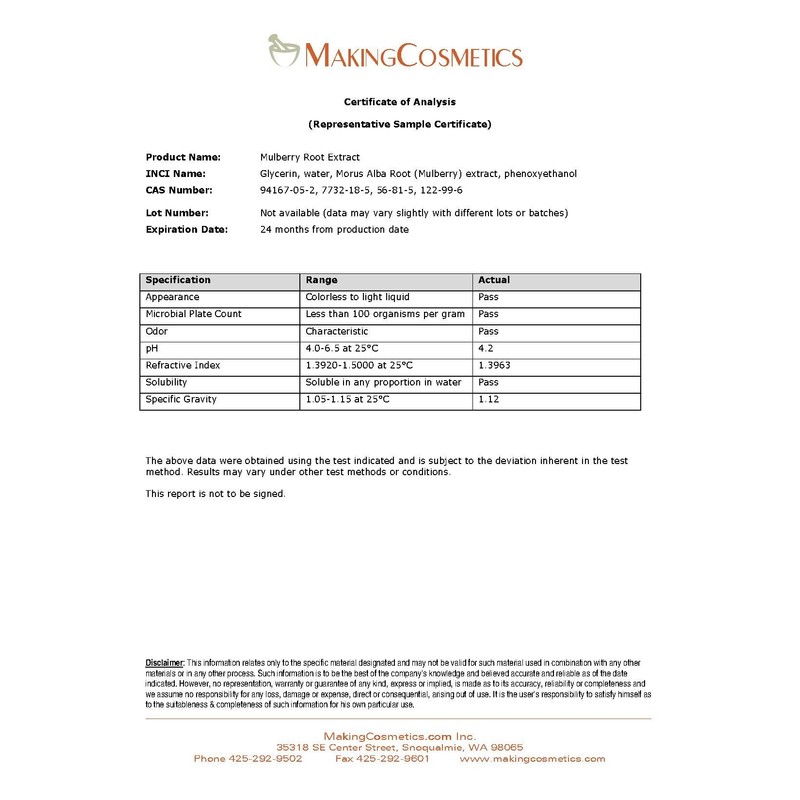 MakingCosmetics - Mulberry Root Extract - 2.0floz / 60ml -