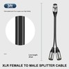 Kumiho XLR Splitter Cable XLR Y Splitter Cable 1 Female