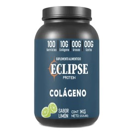 Colágeno Hidrolizado Eclipse 1kg Polvo Sabores 200 Servis Limón