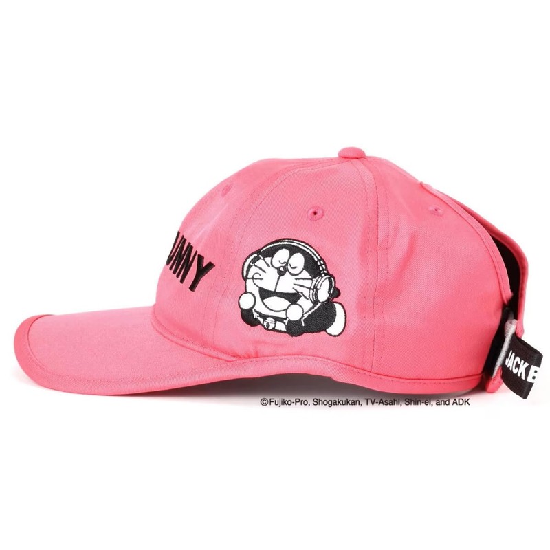 Jack Bunny 262-4287004 Women's Ponytail Cap, Doraemon Golf Hat, 090_pink