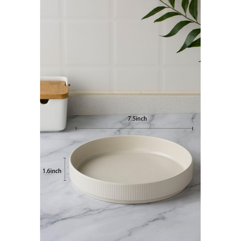 famiware Star 7.5" Pasta Bowls Set, Salad Bowl Set of