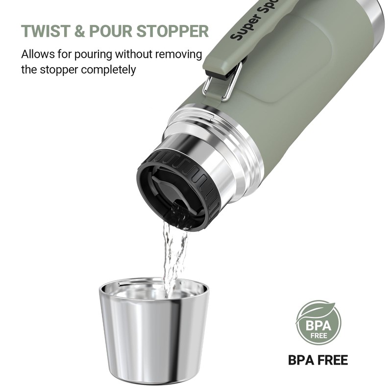 Super Sparrow Thermos Flask Stainless Steel Drinking Bottle – BPA-Free