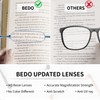 BEDO Comfortable Stylish Simple Readers Magnification 2.5 Reading Glasses