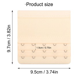 OKAMMY 8 PCS Bra Strap Extender 5 Hooks - Women's Soft Comfortable Bra Extenders 5 Hook 3 Row Plus Size Stretchy Back Bra Accessories Extensions Strap (4 Colors)