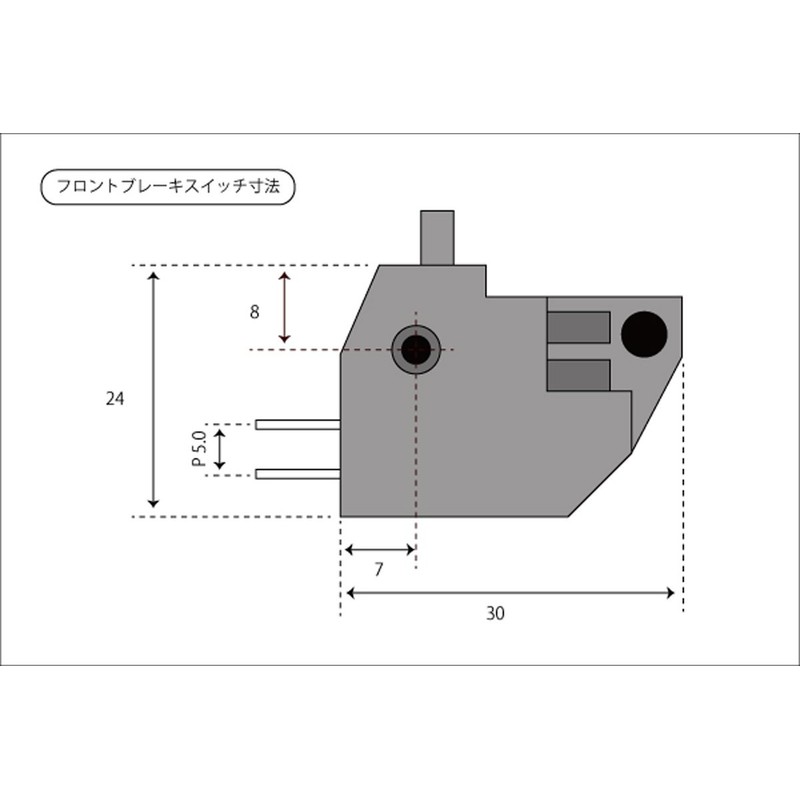 476 BRK-SWT Front Brake Switch, Compatible with 27010-1170, 27010-0025