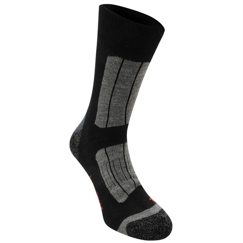 Karrimor Mens Trekking Socks Two Pack Black Mens 7-11
