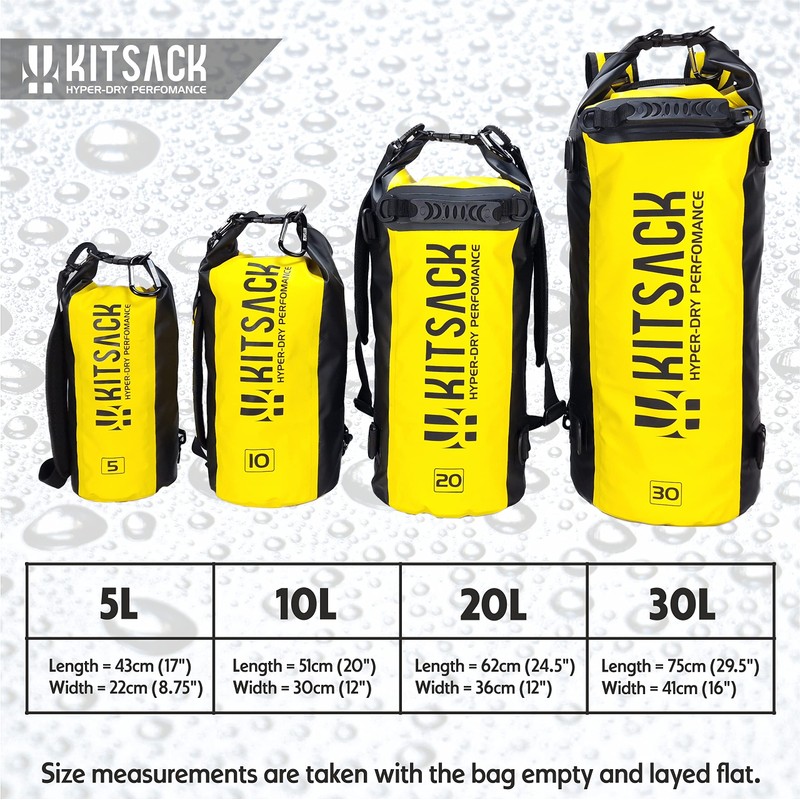 Kitsack Premium Heavy-Duty Roll Top Dry Bag 5 Litre -