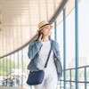 Travelon Bolso cruzado pequeño de clase antirrobo para mujer, midnight,