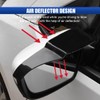 2PCS Car Rearview Mirror Rain Eyebrow, PVC Waterproof Side Mirror