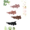 Norbiarz 4pecs Large Flower Claw Hair Clips for Thick Hair