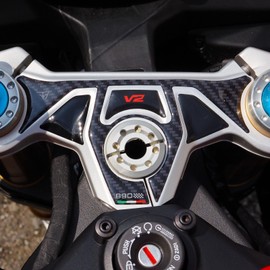 Resin Bike Motorcycle Sticker Compatible with Ducati Panigale Streetfighter V2-V2s 2025-2026 Guide Plate from Bumps and Scratches Sticker Set 3D Resin Adhesive Stickers Made in Italy