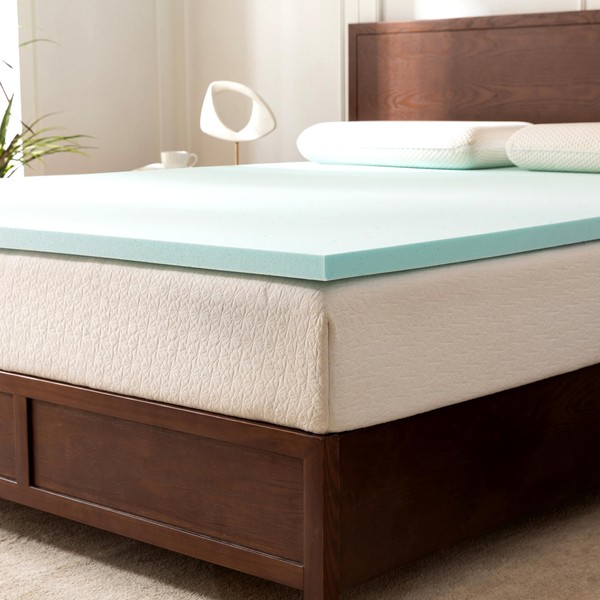 Elegant Comfort 2 Inch Premium Ventilated Memory Foam Mattress Topper