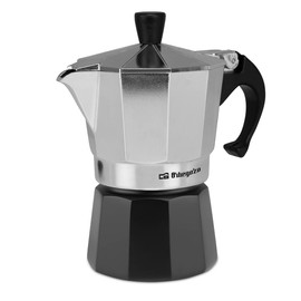 Orbegozo – Kaffeemaschine aus Alumini 3 Tazas schwarz/silberfarben
