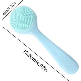 Cepillo de silicona para lavado de cara, cepillos de limpieza facial manuales de silicona, cepillo exfoliante respetuoso con la piel, cepillo de limpieza facial de silicona, cepillo de limpieza facial