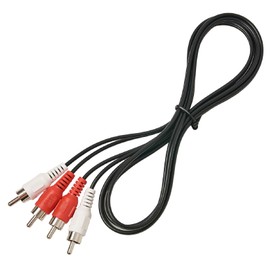 ZZJMCH RCA Stereo Audio Cable, 2-RCA Male to 2-RCA Male (5 FT), Stereo Audio 2RCA Cord Male to Male Connector