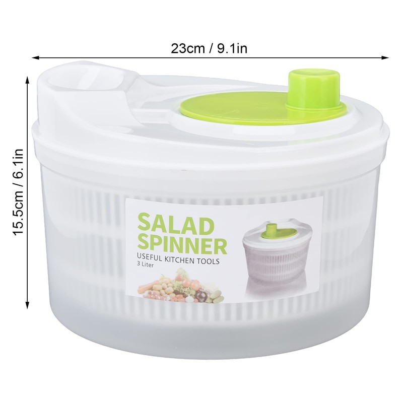 Salad Drainer 3L Large Capacity Multifunctional Plastic Salad Spinner Vegetable