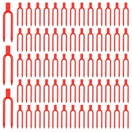 Giantree 100 Plastic Gardening Plant Pins, Plant Fixing Clips, Strawberry Support Pins Reusable Tools for Planting Fixed Vines Used to Fix Vines Such As Flowers Strawberries and Watermelons