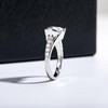 Raivari Moissanite Promise Rings 3 CT Bezel Setting Round Lab