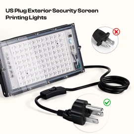 Caydo 50W LED Exposure Unit for Screen Printing, UV Screen Printing Light with Retractable and Adjustable Stand for Screen Printing and Cyanotypes