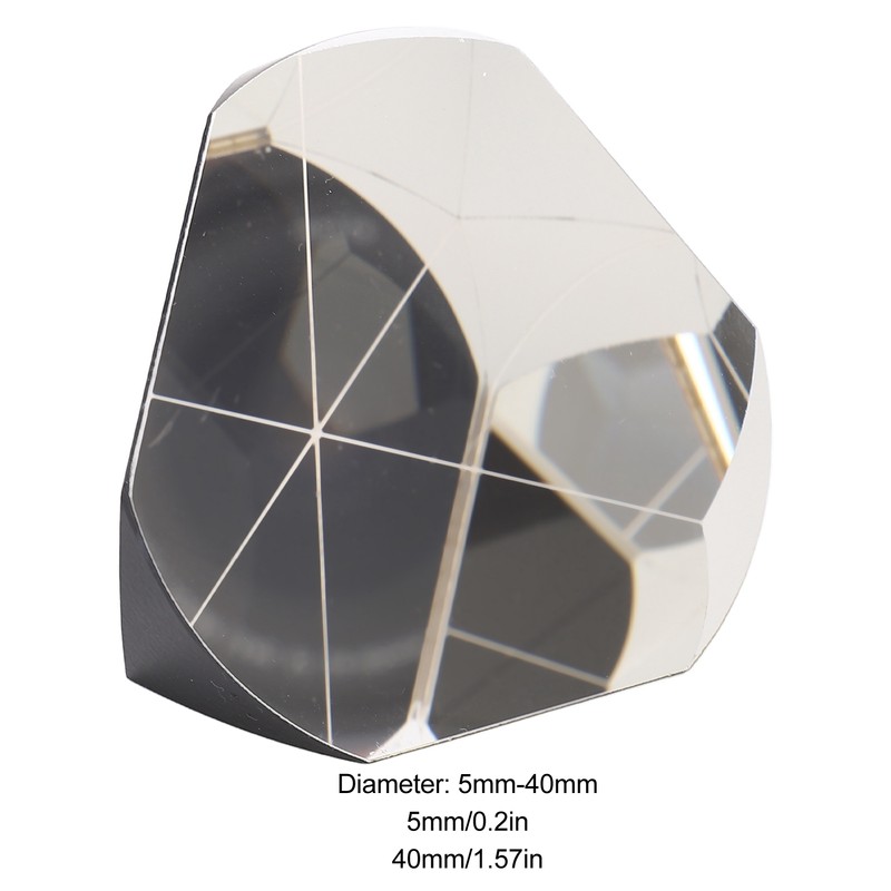 Corner Cube Prism High Accuracy Silver Coated K9 Optical Glass