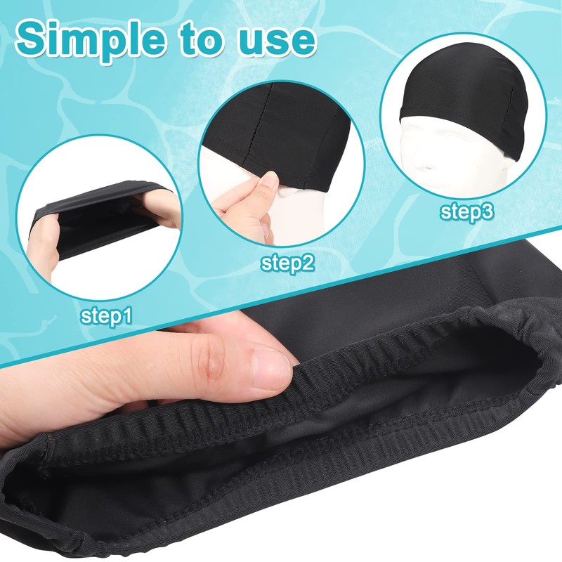 Fanshiontide 2 Pieces Unisex Swimming Cap for Men and Women,