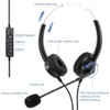 USB Headset with Microphone Noise Canceling Stereo PC Headset for