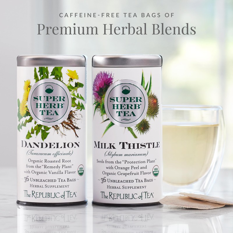 The Republic of Tea — Organic Elderflower SuperHerb Tea Tin,