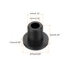 sourcing map 20Pcs T Shape Rubber Grommet Mount Dia 4mm