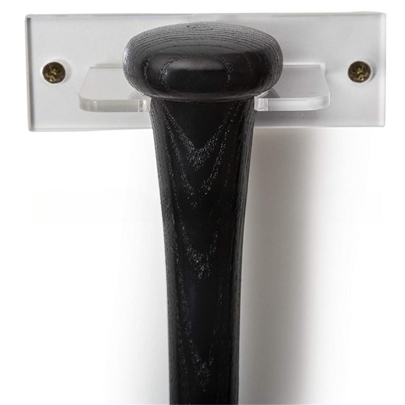 Acrylic Vertical Softball & Signed Baseball Bat Wall Rack -