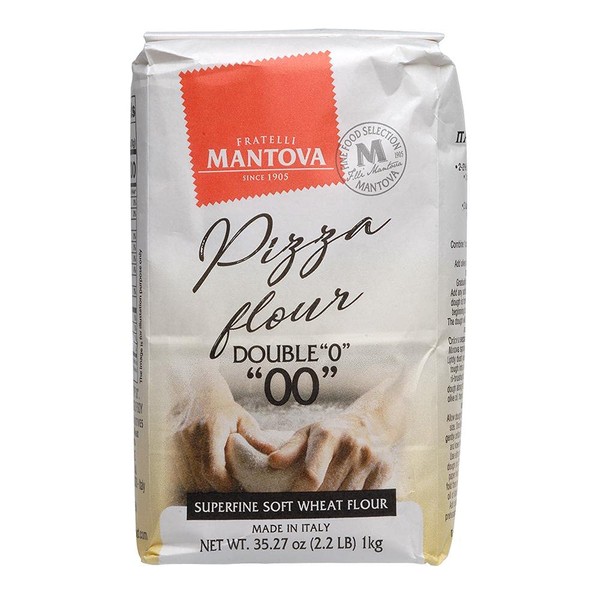 Mantova Flour Double 0 Size 2.2 lb (Pack of 2)