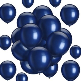 Navy Blue Balloons 100 Pack 10 Inch Party Balloons Navy Blue Latex Balloons for Weddings, Birthday Party, Bridal Shower, Party Decoration (Navy Blue, 10 Inch)