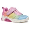 Geox Girls' J Fadinlight Girl C Trainers, Pink multi-coloured, 34