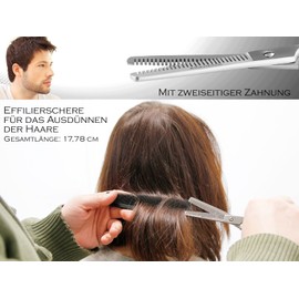 Premium thinning scissors, modelling scissors, hairdressing scissors, hair scissors, thinning teeth with practical storage case. HS-BAS