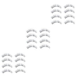 FOMIYES 12 Pairs Makeup Eyelashes Faux Lashes Nature Magnetic Eyelashes Eyelash Extensions Lashes False Eyelashes Cat Eyes Long Fake Eyelashes Long Eyelashes Fake Lashes Suite Slender