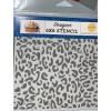 Echo Park Designer ZOO ADVENTURE CHEETAH Stencil 6 x 6