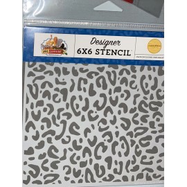 Echo Park Designer ZOO ADVENTURE CHEETAH Stencil 6 x 6 New