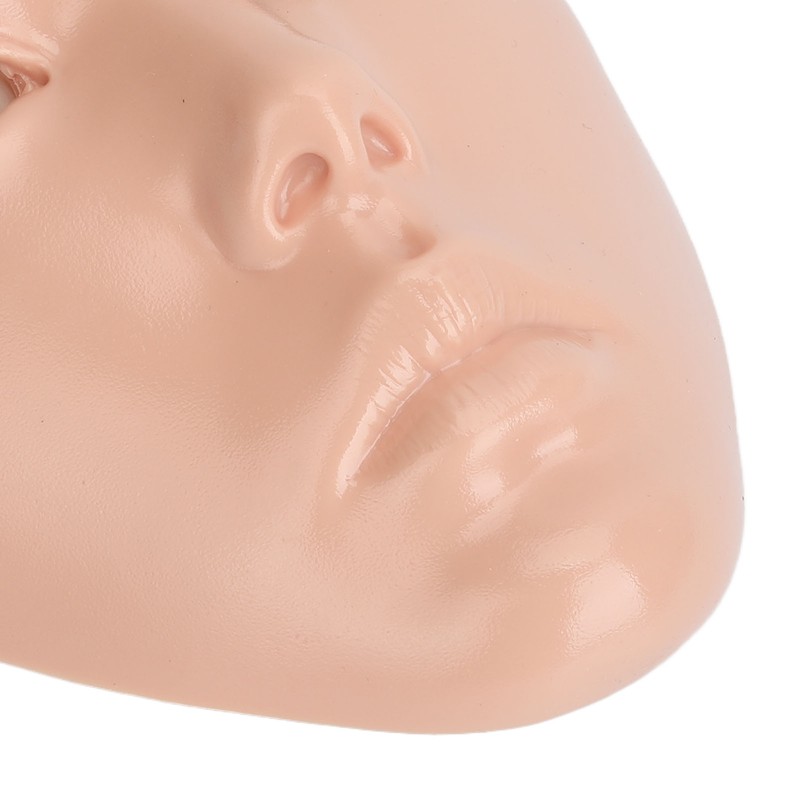 5D Cosmetic Practice Face Set Silicone Reusable Makeup Mannequin Face