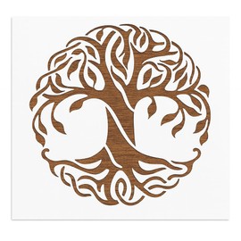 Stencil Tree of Life Celtic Pattern Design, Plastic Reusable