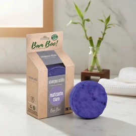 Shampoo Sólido Artesanal Matizante Claro 80 G Bam Boo!