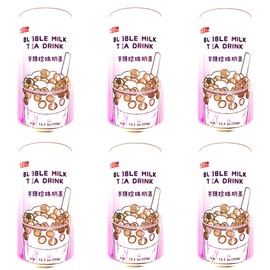 Hong Brand Bubble Milk Tea Drink (Taro Flavor)12.3 Oz-6 Cans