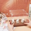 FINGERINSPIRE Mini Helmet Display Case 21.8x16.8x17cm Clear Dustproof Mini Football