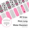 NAILOG Semi-Cured Gel Nail Strips, 20 Strips, Long Lasting, Salon-Quality,