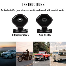 SEVEN SPARTA 4PCS Save a Deer Whistles Deer Warning Devices for Cars & Motorcycles