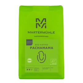 Martermühle PachaMama Organic Coffee Beans 500 g Medium Strength I Arabica I Aromas: Fine Fruits, Caramel, Vanilla I Whole Organic Coffee Beans Gently Roasted, Low Acid