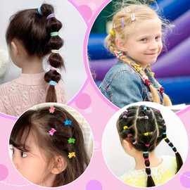 Kleine Mädchen Haargummi Elastische, Baby Mini Haarband Haarschmuck, Kleinkinder Haarspangen Gummibänder Pferdeschwanz Dünn Zopfgummis, Mehrfarbig 780 Stück